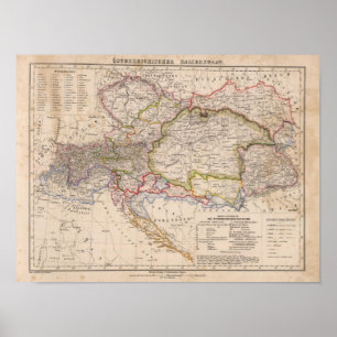 Pôster Península dos Balcãs, Áustria, Hungria