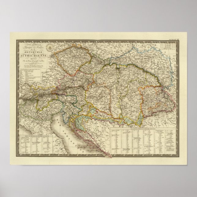 Poster Península dos Balcãs Ocidentais Áustria Hungria (Frente)