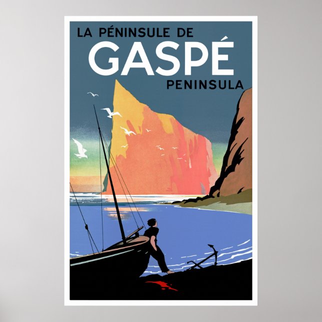 Pôster Península Gaspé ~ Canadá (Frente)