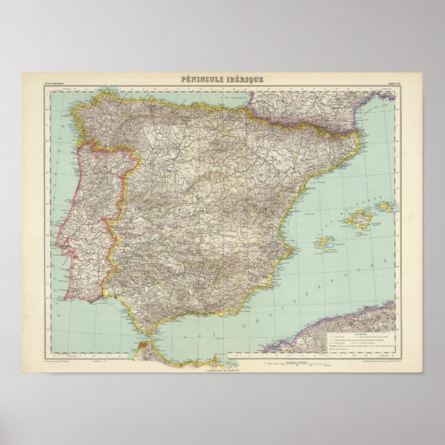 Pôster Península Ibérica (Frente)