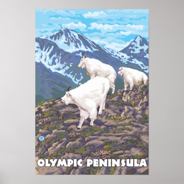 Pôster Península olimpiadas, Cabras de Washington (Frente)
