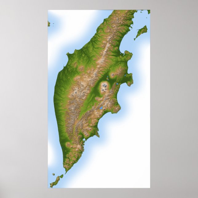 Pôster Península Russa de Kamchatka (Frente)