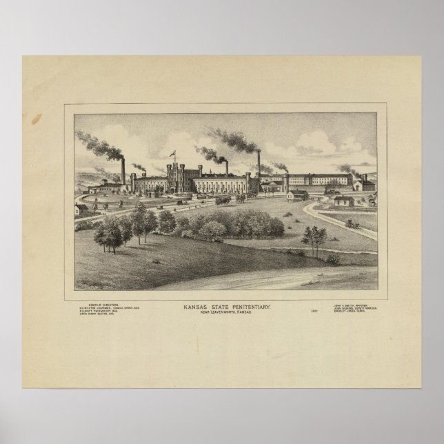 Pôster Penitenciário do Estado do Kansas (Frente)