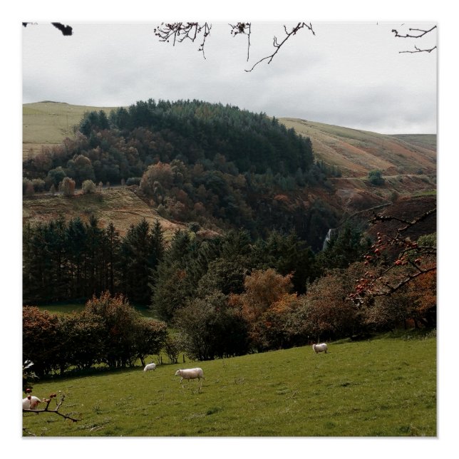 Pôster Pennant Valley Wales (Frente)