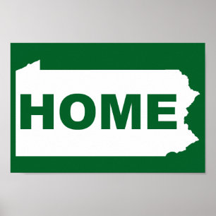 Poster Pennsylvania Home Longe Do State T-Shirt