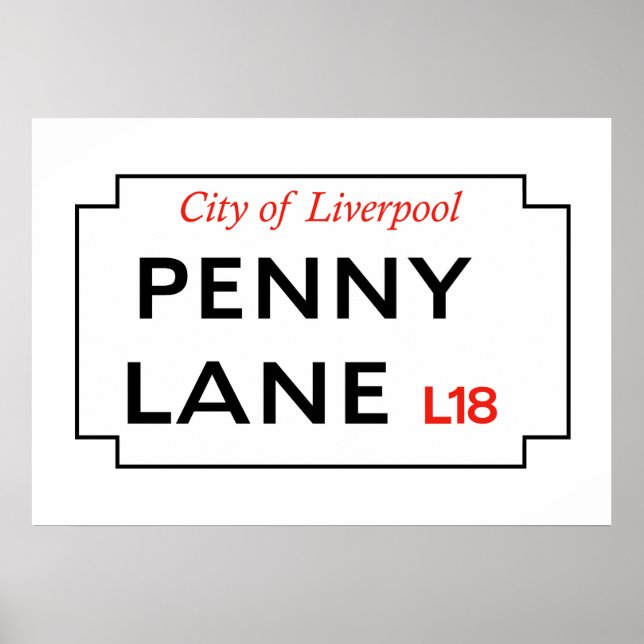 Pôster Penny Lane (Frente)