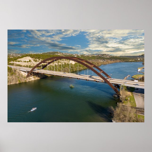 Poster Pennybacker Bridge Austin, Texas (Frente)