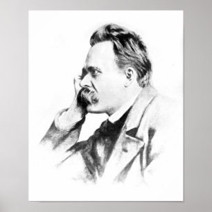 Pôster pensador famoso: Friedrich Nietzsche
