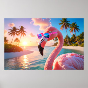 Poster PENSADOR ROSA - Flamingo ROSA