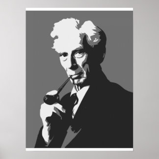 Pôster Pensadores - Bertrand Russell