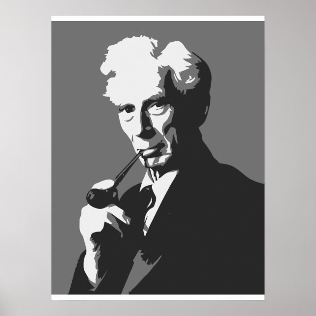 Pôster Pensadores - Bertrand Russell (Frente)