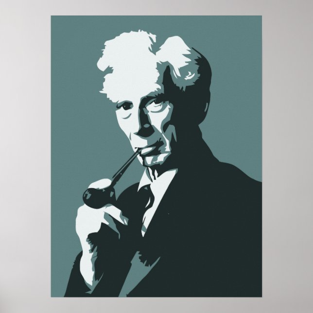 Pôster Pensadores - Bertrand Russell (Frente)