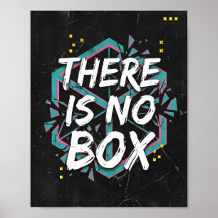 Poster Pensamento Criativo Não Há Caixa