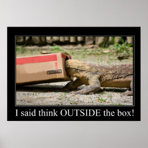 Poster Pensamento de Caixa