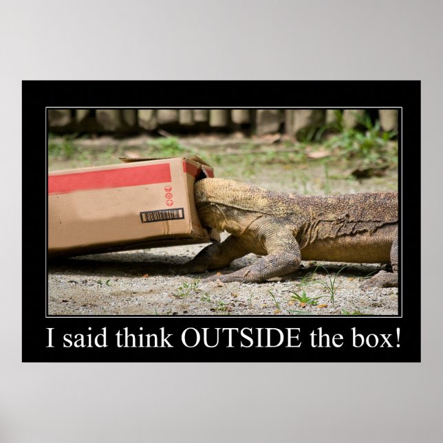 Poster Pensamento de Caixa (Frente)