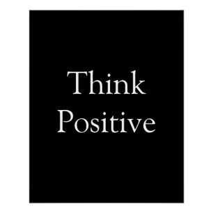 Pôster pensamento positivo motivação negócios adicionar n