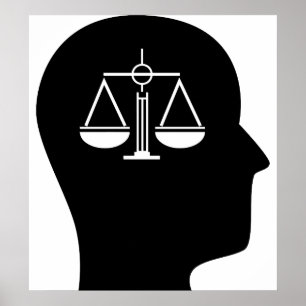 Pôster Pensamento sobre a lei