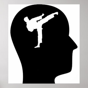 Poster Pensamento sobre o karaté