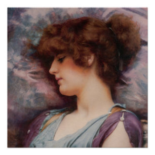 Pôster Pensamentos distantes de John William Godward