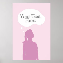 Poster Pensamentos femininos