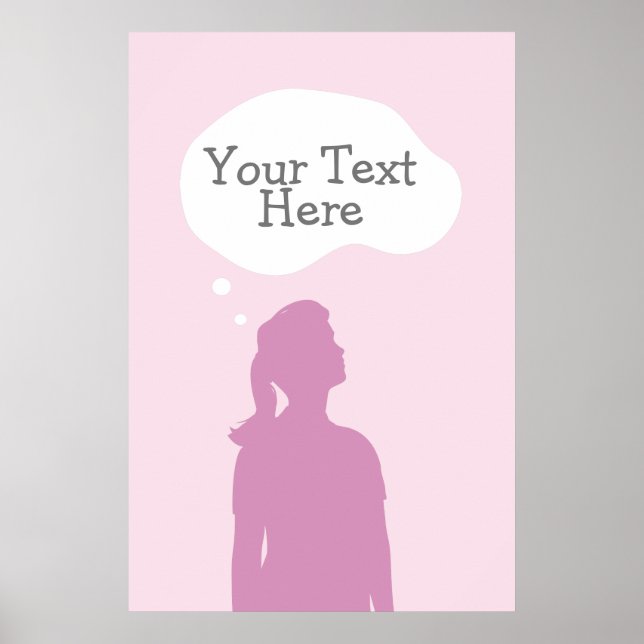 Poster Pensamentos femininos (Frente)