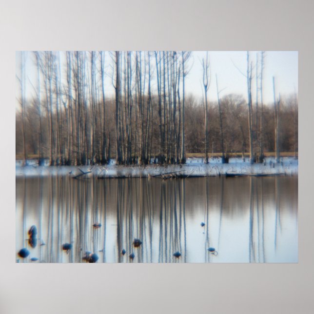 Pôster Pensamentos sobre reflexão (Frente)