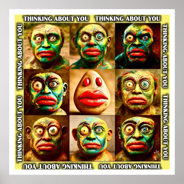 Poster Pensando Em Você | Coleção LIKE You (Frente)