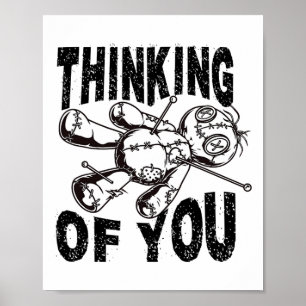 Poster Pensando Em Você Dia de as Bruxas engraçado De Bon
