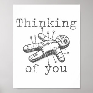Poster Pensando Em Você Dia de as Bruxas engraçado De Bon