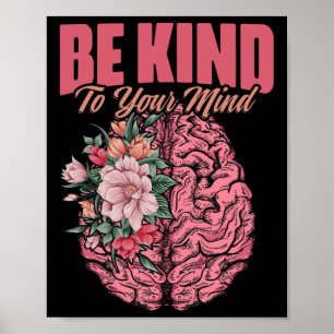 Poster Pensar na Doença Mental Sensibilização para a Saúd