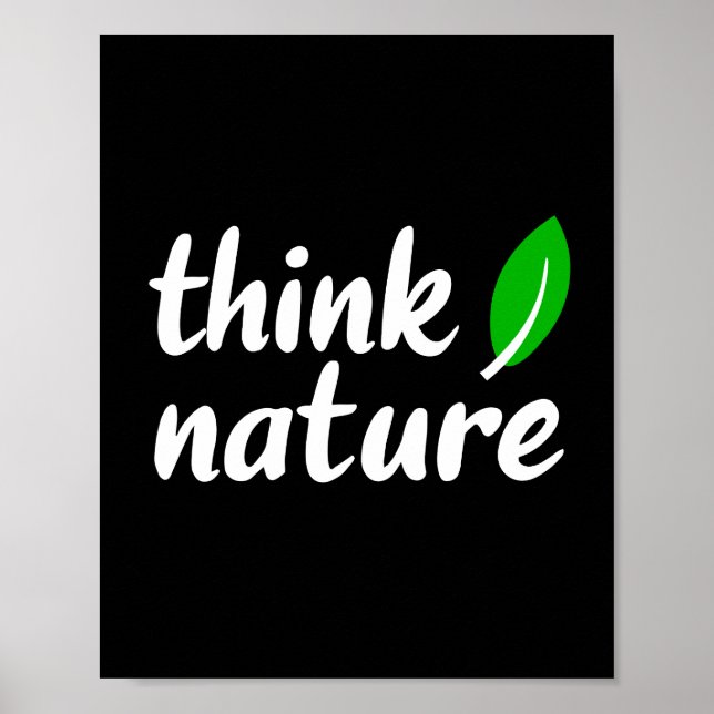 Poster Pensar na natureza (Frente)