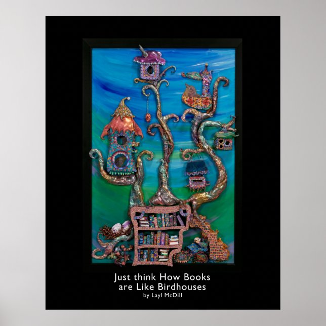 Pôster Pense como os livros são como Birdômen sem título (Frente)