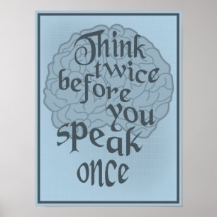 Poster Pense duas vezes