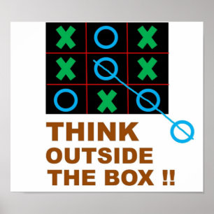 Poster Pense fora do cheio