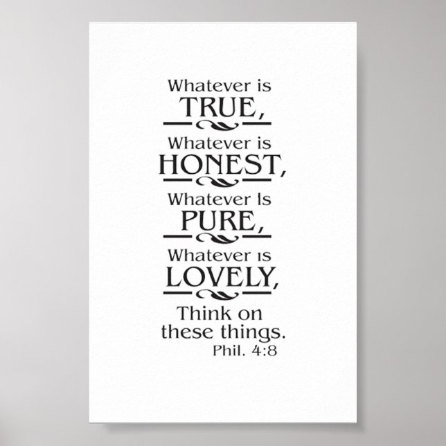 Poster Pense nestas coisas (Frente)