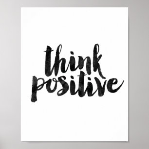 Pôster Pense o positivo