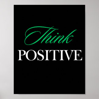 Poster Pense positivo