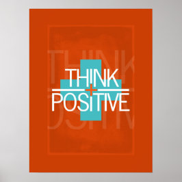 Poster Pense positivo
