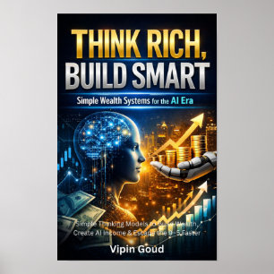 Poster Pense Rico Construa Inteligente – Mentalidade de D