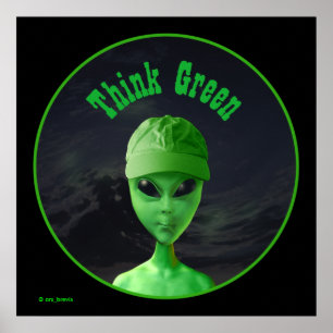 Poster Pense verde E
