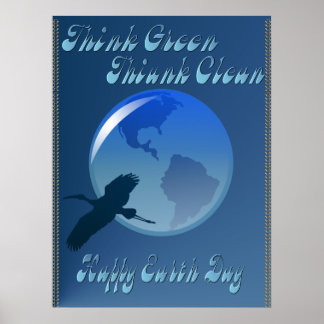 Poster Pense verde Think Clean