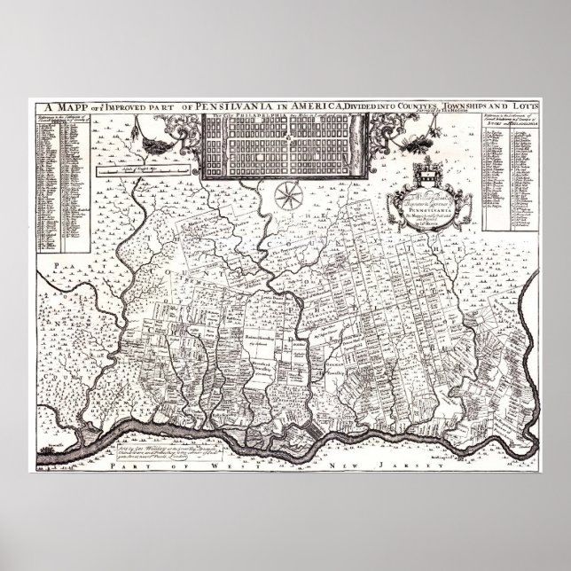 Poster Pensilvânia Colony 1687 (Frente)