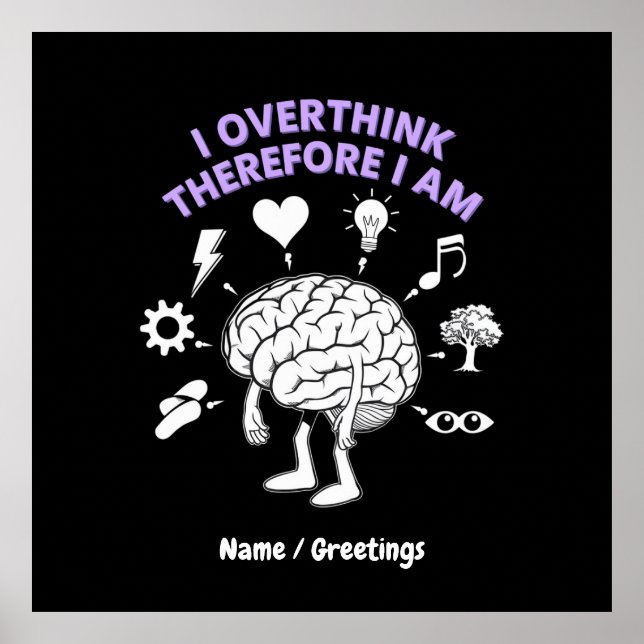 Poster Penso Que, Por Isso, Sou Um Engraçado Tomar Person (Frente)