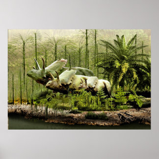 Pôster Pentaceratops do Novo México