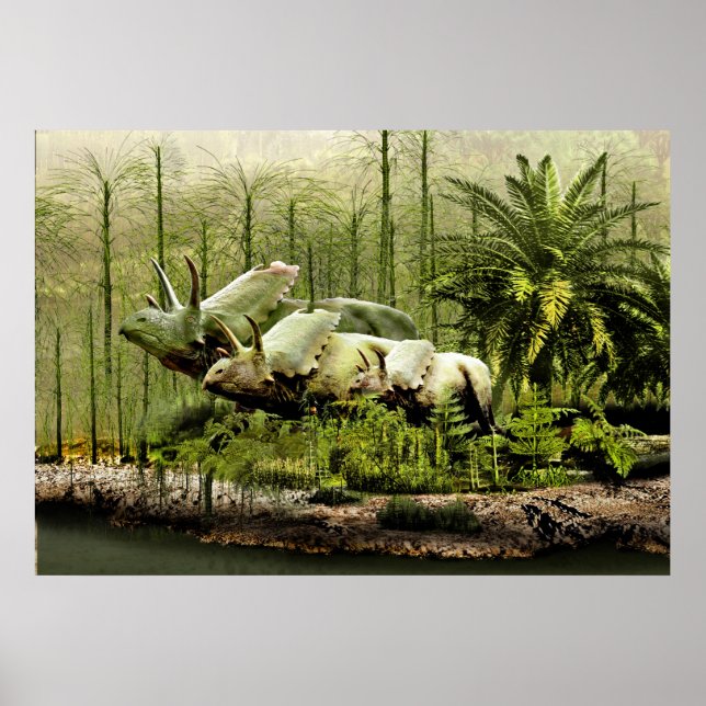 Pôster Pentaceratops do Novo México (Frente)
