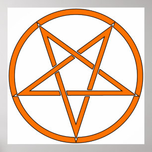 Pôster Pentagram cinco da estrela 5 cómicos clássicos d