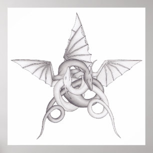 Pôster Pentagram do dragão