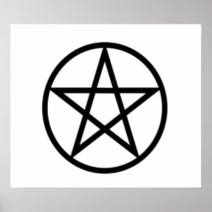 Pôster Pentagram ereto