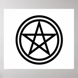 Pôster Pentagram ereto