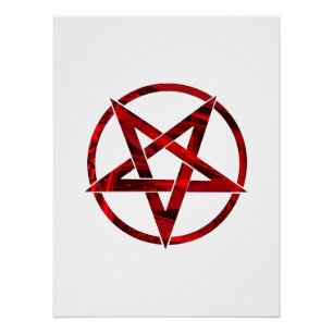 Pôster Pentagrama do Diabo Vermelho